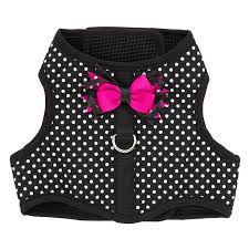 Top Paw Polka Dot Bow Dog Vest Harness ...